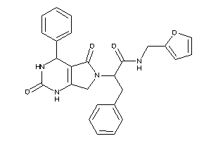 Image of 2-(2,5-diketo-4-phenyl-1,3,4,7-tetrahydropyrrolo[3,4-d]pyrimidin-6-yl)-N-(2-furfuryl)-3-phenyl-propionamide