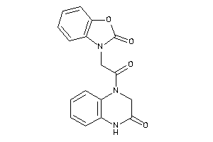 3-[2-keto-2-(3-keto-2,4-dihydroquinoxalin-1-yl)ethyl]-1,3-benzoxazol-2-one