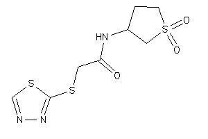 Image of N-(1,1-diketothiolan-3-yl)-2-(1,3,4-thiadiazol-2-ylthio)acetamide