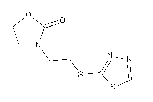 3-[2-(1,3,4-thiadiazol-2-ylthio)ethyl]oxazolidin-2-one