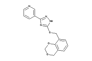 3-[5-(4H-1,3-benzodioxin-8-ylmethylthio)-1H-1,2,4-triazol-3-yl]pyridine