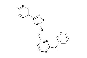 Phenyl-[4-[[[3-(3-pyridyl)-1H-1,2,4-triazol-5-yl]thio]methyl]-s-triazin-2-yl]amine