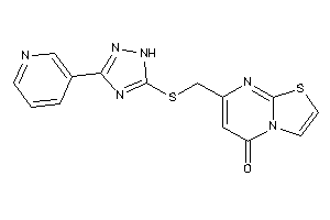 7-[[[3-(3-pyridyl)-1H-1,2,4-triazol-5-yl]thio]methyl]thiazolo[3,2-a]pyrimidin-5-one