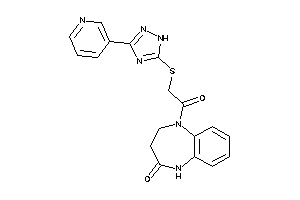 1-[2-[[3-(3-pyridyl)-1H-1,2,4-triazol-5-yl]thio]acetyl]-3,5-dihydro-2H-1,5-benzodiazepin-4-one