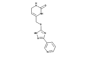 Image of 6-[[[3-(3-pyridyl)-1H-1,2,4-triazol-5-yl]thio]methyl]-3,4-dihydro-1H-pyrimidin-2-one