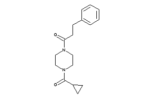 1-[4-(cyclopropanecarbonyl)piperazino]-3-phenyl-propan-1-one