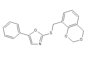 2-(4H-1,3-benzodioxin-8-ylmethylthio)-5-phenyl-oxazole