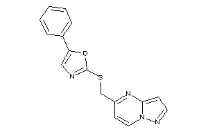 5-phenyl-2-(pyrazolo[1,5-a]pyrimidin-5-ylmethylthio)oxazole