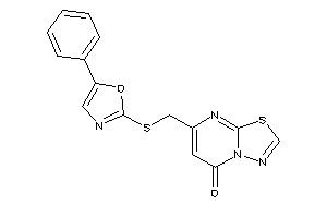 Image of 7-[[(5-phenyloxazol-2-yl)thio]methyl]-[1,3,4]thiadiazolo[3,2-a]pyrimidin-5-one