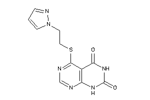 4-(2-pyrazol-1-ylethylthio)-8H-pyrimido[4,5-d]pyrimidine-5,7-quinone