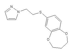 1-[2-(3,4-dihydro-2H-1,5-benzodioxepin-7-ylthio)ethyl]pyrazole