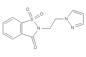 1,1-diketo-2-(2-pyrazol-1-ylethyl)-1,2-benzothiazol-3-one