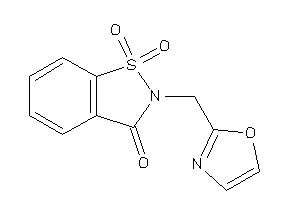 1,1-diketo-2-(oxazol-2-ylmethyl)-1,2-benzothiazol-3-one