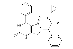 Image of N-cyclopropyl-2-(2,5-diketo-4-phenyl-1,3,4,7-tetrahydropyrrolo[3,4-d]pyrimidin-6-yl)-2-phenyl-acetamide