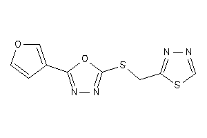 2-(3-furyl)-5-(1,3,4-thiadiazol-2-ylmethylthio)-1,3,4-oxadiazole