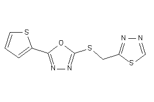 2-(1,3,4-thiadiazol-2-ylmethylthio)-5-(2-thienyl)-1,3,4-oxadiazole