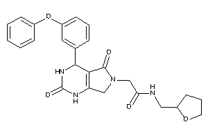 Image of 2-[2,5-diketo-4-(3-phenoxyphenyl)-1,3,4,7-tetrahydropyrrolo[3,4-d]pyrimidin-6-yl]-N-(tetrahydrofurfuryl)acetamide