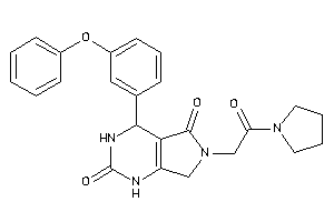 6-(2-keto-2-pyrrolidino-ethyl)-4-(3-phenoxyphenyl)-1,3,4,7-tetrahydropyrrolo[3,4-d]pyrimidine-2,5-quinone