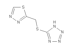 2-[(1H-tetrazol-5-ylthio)methyl]-1,3,4-thiadiazole