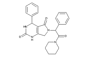 Image of 6-(2-keto-1-phenyl-2-piperidino-ethyl)-4-phenyl-1,3,4,7-tetrahydropyrrolo[3,4-d]pyrimidine-2,5-quinone
