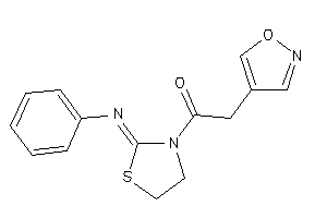 2-isoxazol-4-yl-1-(2-phenyliminothiazolidin-3-yl)ethanone