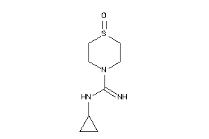 Image of N-cyclopropyl-1-keto-1,4-thiazinane-4-carboxamidine
