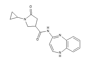 Image of N-(1H-1,5-benzodiazepin-4-yl)-1-cyclopropyl-5-keto-pyrrolidine-3-carboxamide