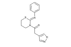 2-isoxazol-4-yl-1-(2-phenylimino-1,3-thiazinan-3-yl)ethanone