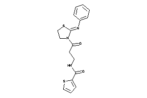 N-[3-keto-3-(2-phenyliminothiazolidin-3-yl)propyl]thiophene-2-carboxamide