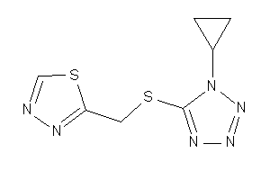 2-[[(1-cyclopropyltetrazol-5-yl)thio]methyl]-1,3,4-thiadiazole