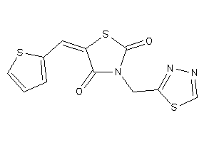 5-(2-thenylidene)-3-(1,3,4-thiadiazol-2-ylmethyl)thiazolidine-2,4-quinone