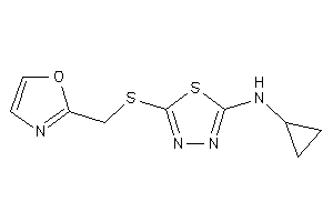 Cyclopropyl-[5-(oxazol-2-ylmethylthio)-1,3,4-thiadiazol-2-yl]amine