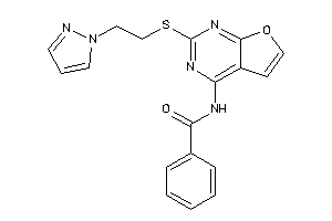 N-[2-(2-pyrazol-1-ylethylthio)furo[2,3-d]pyrimidin-4-yl]benzamide