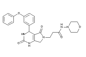 3-[2,5-diketo-4-(3-phenoxyphenyl)-1,3,4,7-tetrahydropyrrolo[3,4-d]pyrimidin-6-yl]-N-morpholino-propionamide