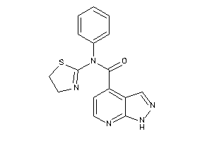 N-phenyl-N-(2-thiazolin-2-yl)-1H-pyrazolo[3,4-b]pyridine-4-carboxamide