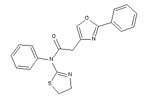 N-phenyl-2-(2-phenyloxazol-4-yl)-N-(2-thiazolin-2-yl)acetamide