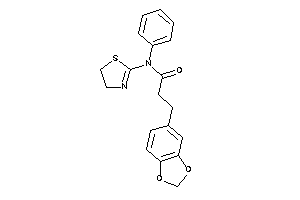 3-(1,3-benzodioxol-5-yl)-N-phenyl-N-(2-thiazolin-2-yl)propionamide