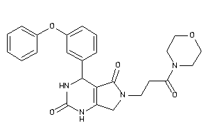 6-(3-keto-3-morpholino-propyl)-4-(3-phenoxyphenyl)-1,3,4,7-tetrahydropyrrolo[3,4-d]pyrimidine-2,5-quinone