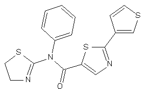 N-phenyl-N-(2-thiazolin-2-yl)-2-(3-thienyl)thiazole-5-carboxamide