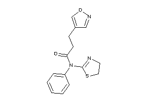 3-isoxazol-4-yl-N-phenyl-N-(2-thiazolin-2-yl)propionamide