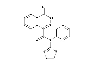 4-keto-N-phenyl-N-(2-thiazolin-2-yl)-3H-phthalazine-1-carboxamide