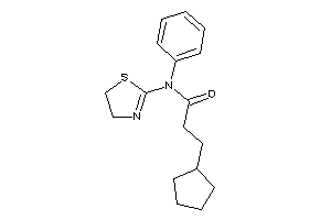 3-cyclopentyl-N-phenyl-N-(2-thiazolin-2-yl)propionamide