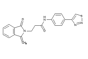 3-(1-keto-3-methylene-isoindolin-2-yl)-N-[4-(thiadiazol-4-yl)phenyl]propionamide