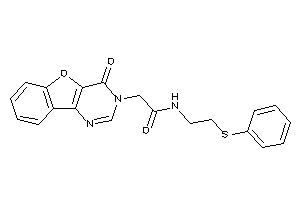 2-(4-ketobenzofuro[3,2-d]pyrimidin-3-yl)-N-[2-(phenylthio)ethyl]acetamide