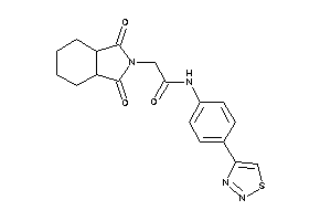 2-(1,3-diketo-3a,4,5,6,7,7a-hexahydroisoindol-2-yl)-N-[4-(thiadiazol-4-yl)phenyl]acetamide