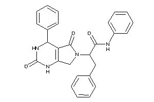Image of 2-(2,5-diketo-4-phenyl-1,3,4,7-tetrahydropyrrolo[3,4-d]pyrimidin-6-yl)-N,3-diphenyl-propionamide