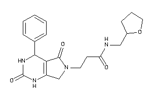 Image of 3-(2,5-diketo-4-phenyl-1,3,4,7-tetrahydropyrrolo[3,4-d]pyrimidin-6-yl)-N-(tetrahydrofurfuryl)propionamide