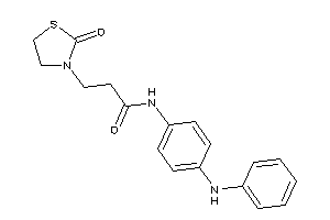 N-(4-anilinophenyl)-3-(2-ketothiazolidin-3-yl)propionamide