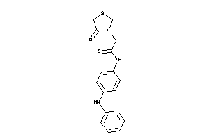 N-(4-anilinophenyl)-2-(4-ketothiazolidin-3-yl)acetamide