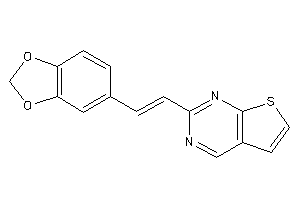 2-[2-(1,3-benzodioxol-5-yl)vinyl]thieno[2,3-d]pyrimidine